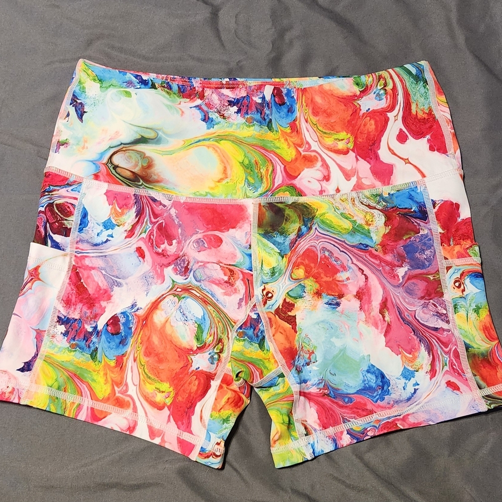 Colorful Abstract Women's Shorts